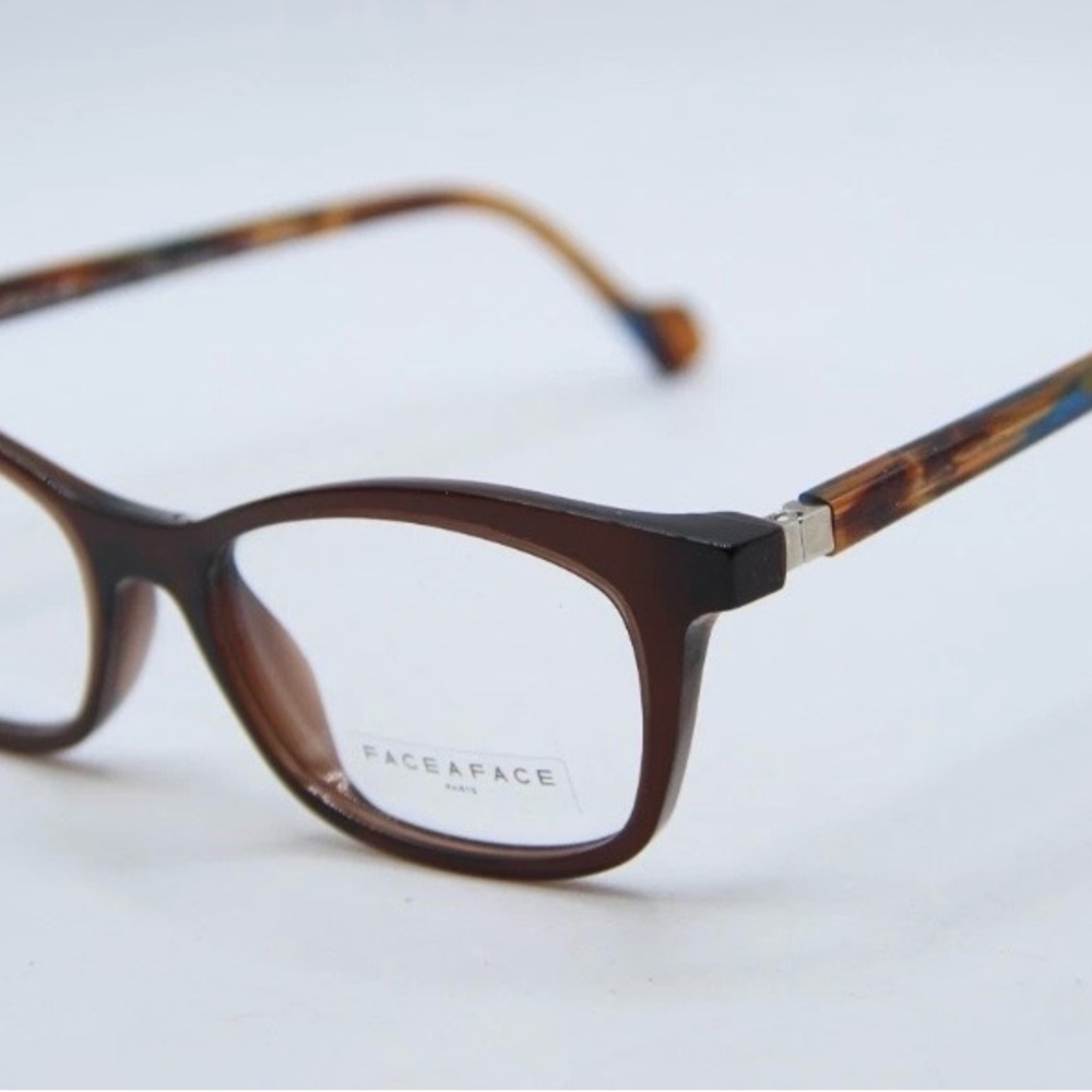 FACE A FACE MANDY 2 COL.222 HAVANA BLUE EYEGLASSES 60-16